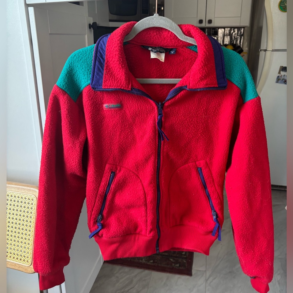 90s Vintage Columbia zip up fleece jacket